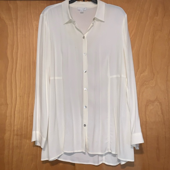J. Jill Button Down Blouse Size Medium - Picture 1 of 4